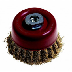 WIRE CUP BRUSH KNOTTED 120MM