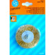 75MM BRASS WIRE WHEEL BRUSH