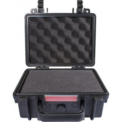 HARD CASE 250X220X120MM OD WITH FOAM BLACK WATER and DUST PROOF (221609)