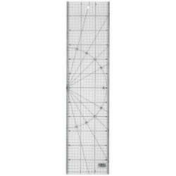 METRIC QUILT RULER 15CM X 60CM - METRIC GRID