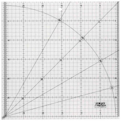 METRIC QUILT RULER 30CM X 30CM - METRIC GRID