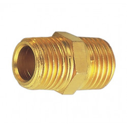 NIPPLE BRASS 1/4X1/4 M/M