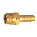 HOSE TAIL CONNECTOR BRASS 1/4M X 6MM