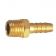 HOSE TAIL CONNECTOR BRASS 1/4M X 8MM