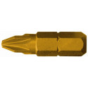 POZI 1 X 25MM INSERT BIT TIN COATED 2 PACK