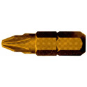 POZI NO 2X25MM INSERT BIT TITAINIUM COATED