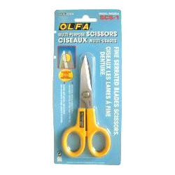 OLFA SCISSORS W/SERRATED SS BLADES 127MM