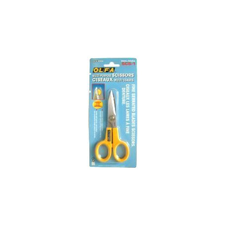 OLFA SCISSORS W/SERRATED SS BLADES 127MM