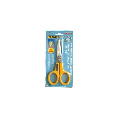 OLFA SCISSORS W/SERRATED SS BLADES