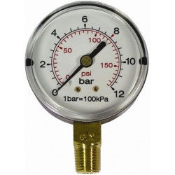 PRESS. GAUGE 63MM 1/4```` BOT. FIT 0-16BAR 0-1600KPA