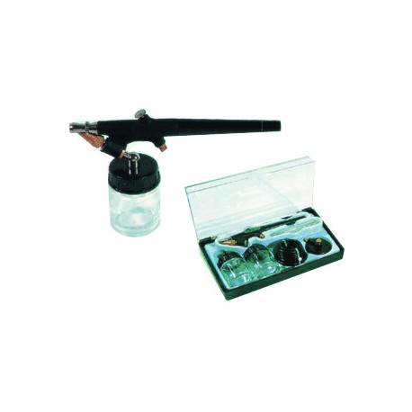 AIR BRUSH KIT WITH 2 BOWLS AND HOSE