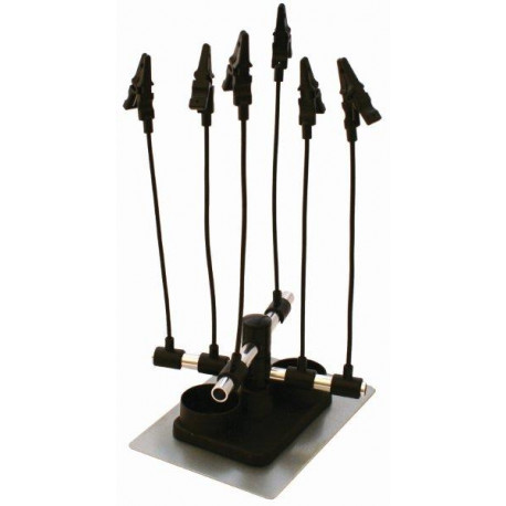 AIRBRUSH HOLDER WITH 6 CLIPS