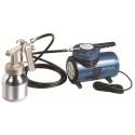 COMPRESSOR and LOW PRESSURE SPRAY GUN KIT WITH HOSE (AS188)