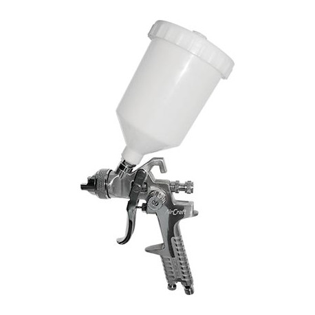 SPRAY GUN HVLP 1.7MM NOZZLE 600CC PLASTIC CUP