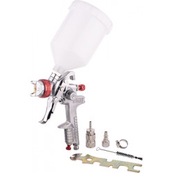 SPRAY GUN HVLP 1.4MM NOZZLE WITH FEMALE CONNECTOR and UNIVERSAL COUPLER