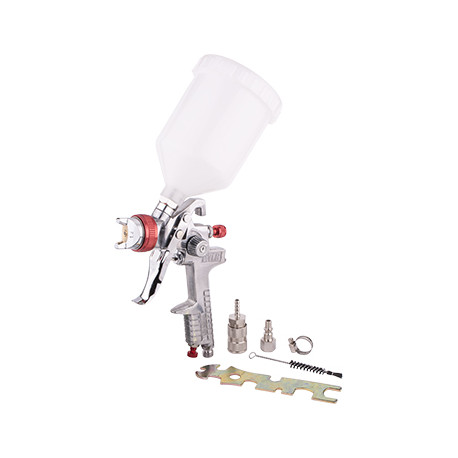 SPRAY GUN HVLP 1.4MM NOZZLE WITH FEMALE CONNECTOR and UNIVERSAL COUPLER