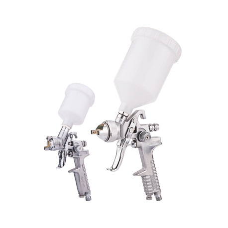 SPRAY GUN KIT SG H827 and SG H2000 COMBO WITH POLISHED BODY HVLP