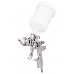 SPRAY GUN HVLP GRAVITY 1.4MM S/S NOZZLE and NEEDLE WITH PLASTIC CUP