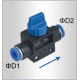 PU HOSE FITTING VALVE 6MM-6MM