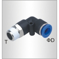 ELBOW 8MM-3/8 M PU HOSE FITTING