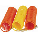 SPIRAL POLYP HOSE 8M X 8MM WITH QUICK COUPLERS