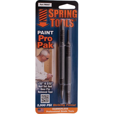 SPRING TOOL PAINT PRO PACK 1/32```` and 2/32```` NAIL SET and DOOR PIN REMOVAL