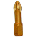 POZI 2 X 25MM INSERT BIT TORSION TITANIUM COATED PZ2