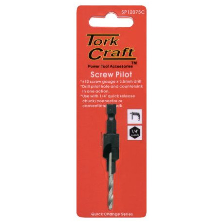 SCREW PILOT NO.6 X 75MM CARDED