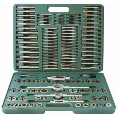 TAP and DIE SET 110 PCE - CARBON STEEL 2 - 18MM BLOW MOULD CASE