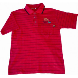 VERMONT MENS GOLF SHIRT RED SMALL