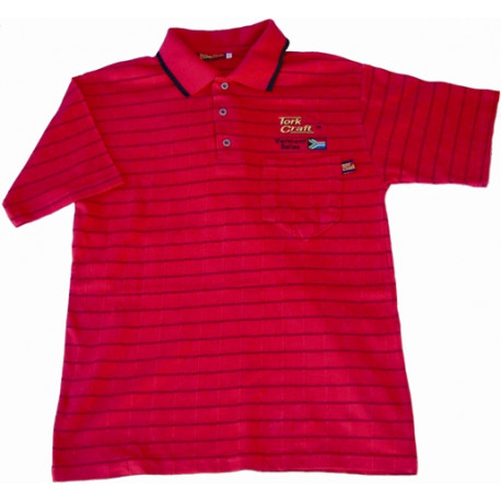 VERMONT MENS GOLF SHIRT RED LARGE