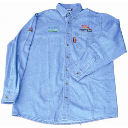 VERMONT BLUE DENIM SHIRT X-LARGE STONE WASHED