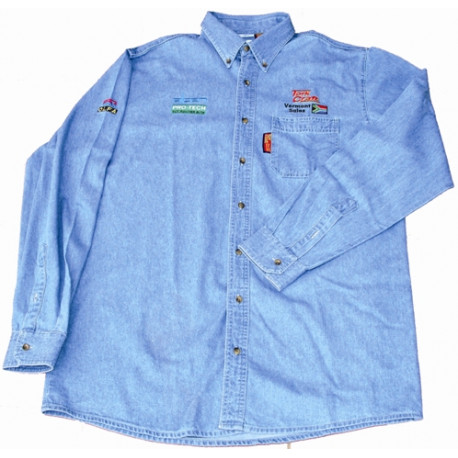 VERMONT BLUE DENIM SHIRT XX-LARGE STONE WASHED