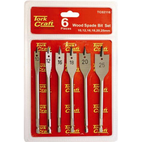 SPADE BIT SET 6PCE