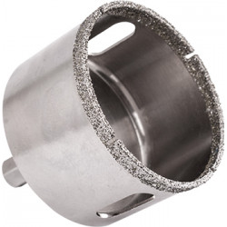 DIAMOND CORE BIT 70MM FOR TILES HEX SHANK