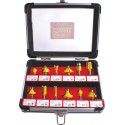 ROUTER BIT SET 12PC/ALU.CASE 1/4````