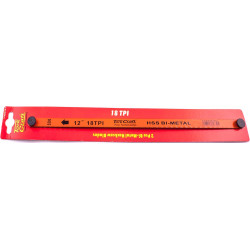 2PC HACKSAW BLADE BI-METAL 18TX300 HANGING CARD