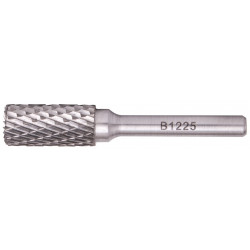 ROTARY BURR TUNGSTEN 12X25X6MM CYL.W/BOTTOM CUTTER