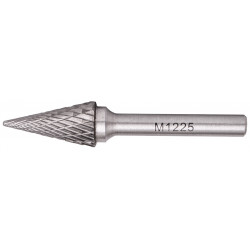 ROTARY BURR TUNGSTEN 12X25X6MM CONICAL STRAIGHT