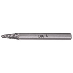 ROTARY BURR TUNGSTEN 6X16X6MM CONICAL