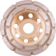 DIA. CUP WHEEL 115 X 22.23MM DBL ROW COLD PRESSED