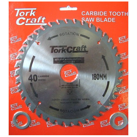 BLADE TCT 180 X 40T 30/20/16 GENERAL PURPOSE COMBINATION