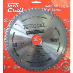 BLADE TCT 190 X 60T 30/20 GENERAL PURPOSE CROSS CUT