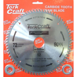 BLADE TCT 190 X 72T 30/ GENERAL PURPOSE CROSS CUT SMOOTH