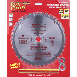 BLADE TCT 250 X 40T30/1/20/16 GENERAL PURPOSE COMBINATION