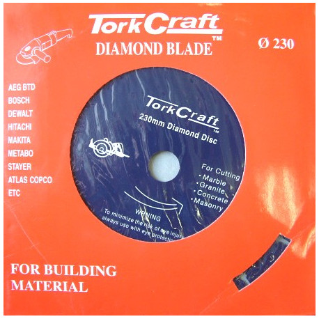 DIAMOND BLADE 230MM SEGMENTED LASER INDUSTRIAL