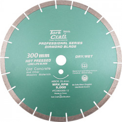 DIAMOND BLADE 300 X 25.4MM OLD CONCRETE HOT PRESSED SEGMENTED