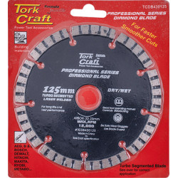 DIAMOND BLADE 125 X 22.22MM TURBO/SEGM.LASER