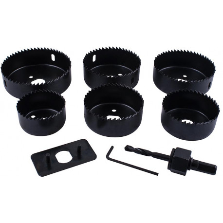 DOWNLIGHTER HOLESAW SET 6PCE 51 60 64 72 75 86