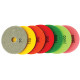 SET OF 7 DIAMOND WET POLISHING PADS 100MM